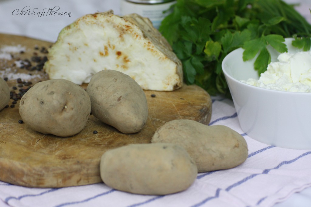 Kartoffeln mit Linsenquark